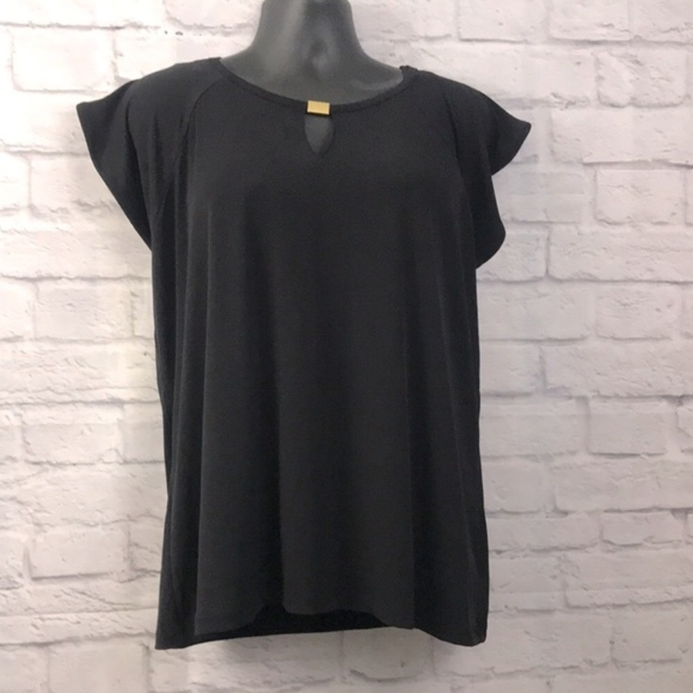 Liz Claiborne Black Dressy Top XXL